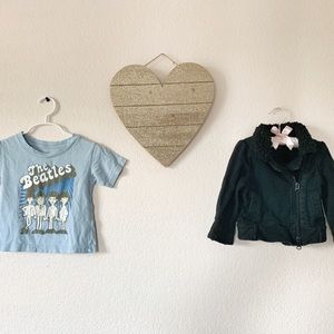Girl’s 18 mo | Beatles Tee + Baby Gap Moto Jacket